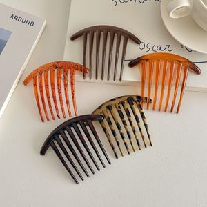 CLARMER时尚新款设计7齿豹纹塑料发梳女式头饰发饰 - Product Image 2
