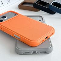 Coque de téléphone en TPU magnétique antichoc épaissie avec finition texturée cuir pour iPhone 17 Pro Max