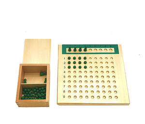 Tablero de división de multiplicación Montessori para enseñanza de matemáticas de primera infancia, juegos educativos para guardería - Product Image 2