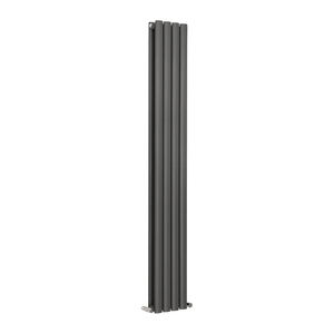 <span class=keywords><strong>Radiateur</strong></span> <span class=keywords><strong>vertical</strong></span> à double colonne ovale anthracite design 1800x236mm <span class=keywords><strong>Chauffage</strong></span> <span class=keywords><strong>central</strong></span> de salle de bain moderne et haut - Product Image 1
