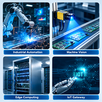 Mini PC industriel I3 I5 I7 5005U 5250U 5500U 6U 2xLAN 4xCOM GPIO Triple affichage pour terminal en libre-service/automatisation industrielle