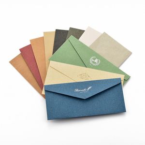 Retro Color Hot Stamping Foil Gold Paper Business Invitation <b>Envelope</b> Wedding <b>Envelope</b> Packaging - Product Image 5