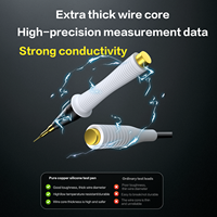 Cables de Prueba para Multímetro I2C, 1000V 20A, Cable de Silicona, Kit de Sondas Súper Suaves para Reparación de Teléfonos Móviles y Pruebas Eléctricas