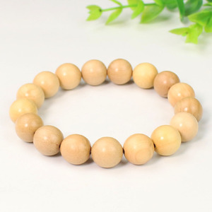 Boxwood Cultural Beads <b>Bracelet</b> 12mm Single Loop Buddhist Prayer Beads Unisex Jewelry for Religious Ceremonies - Product Image 4