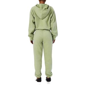 Ensemble de sweat-shirt pour femmes avec pantalon de jogging - Sweat-shirt et pantalon de survêtement de poids moyen, ensemble personnalisé, coupe ample pour femmes - Product Image 2