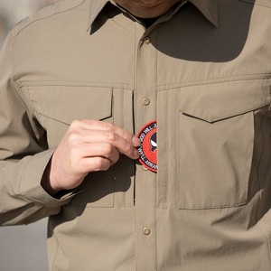 Pengfei caqui solapa táctica de secado rápido transpirable camisa impermeable de manga larga para hombre - Product Image 2