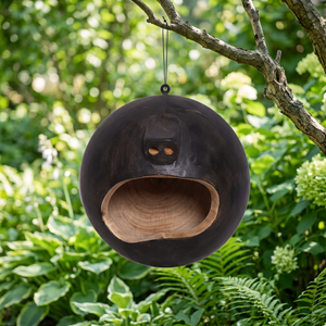 Figurines en bois artisanales à motifs animaliers, finition ébène foncé, décoration d'intérieur moderne du milieu du siècle, ensemble de 3 pièces |   Vente en gros OEM - Product Image 2