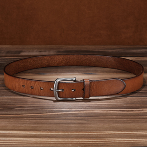 <span class=keywords><strong>Cintura</strong></span> Vintage in Vera Pelle di Vitello per Uomo e Donna con Fibbia in Ottone Stile Western Cowboy di <span class=keywords><strong>Alta</strong></span> Qualità e Lusso per Pantaloni - Product Image 3