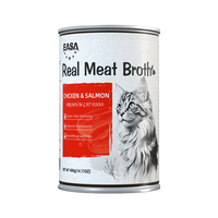 Aliments humides pour chats en conserve, poulet et saumon, best-sellers, friandises, aliments pour animaux de compagnie, fabricant MEAT&SOUP, 400g, échantillon gratuit