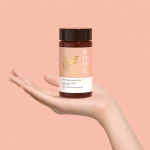 Bottiglia gommosa confezione resistente ai bambini PET barattolo di plastica spezie bottiglia di imballaggio bottiglia Soft Touch vitamine barattolo di conservazione - Product Image 4