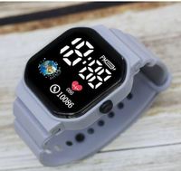 Jam Tangan Digital Elektronik LED Silikon Murah Grosir untuk Anak Pelajar Jam Tangan Olahraga