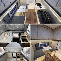 Camioneta Ford F-350 Todoterreno con Remolque para Acampar, Camioneta con Remolque para Acampar para las Cuatro Estaciones, Camioneta con Remolque para Acampar Plegable
