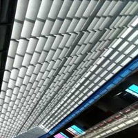 Volet pare-soleil motorisé décoratif en alliage d'aluminium pour la conception de bâtiments publics