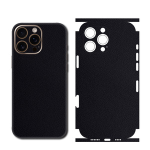 Coque arrière en cuir synthétique microfibre pour iPhone Apple, style normcore minimaliste, résistante à l'eau, toutes saisons - Product Image 3