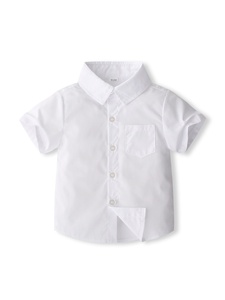 Conjunto de Ropa de Verano 2026 para Niños, Camisa con Corbata de Moño y Pantalones Cortos con Tirantes, 2 Piezas - Product Image 3