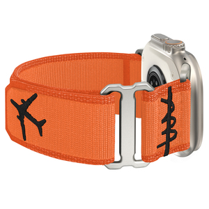 Eraysun حزام نايلون مطاطي فاخر لحلقة ساعة أبل الترا <span class=keywords><strong>3</strong></span> 2 I ساعة 11 10 9 قماش رياضي 42/44/45/49 حزام ساعة من القماش - Product Image 3