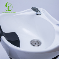Fauteuil de lavage de luxe JINCHENG en cuir PU électrique, mobilier de massage pour salon de beauté, salle de bain et hôtel, design moderne rose