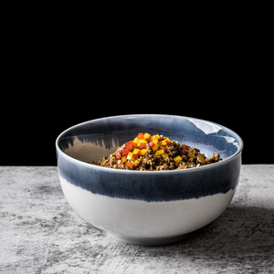 Juego de Tazones de Porcelana Hechos a Mano en Japón, Estilo Rústico, Ecológicos, para Cereales, Fideos, <span class=keywords><strong>Ramen</strong></span>, Udon, Ensaladas, Sopas - Product Image 1