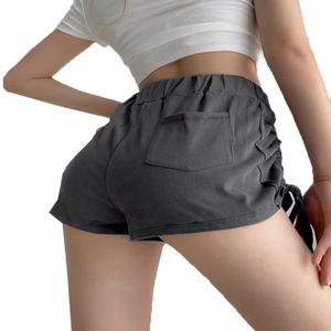 Shorts de sport athlétiques pour femmes personnalisés, taille mi-haute élastique, décontractés, pour le jogging et la course à pied, motif tendance, coupe ajustée - Product Image 4