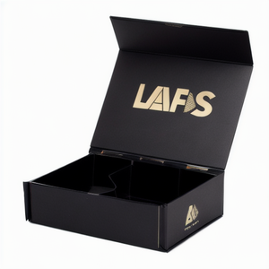 Sang trọng cao cấp biểu tượng tùy chỉnh hộp nước hoa màu đen với miếng bọt biển màu đen Eva chèn cho mỹ phẩm chăm sóc da trang điểm nước hoa hộp - Product Image 3