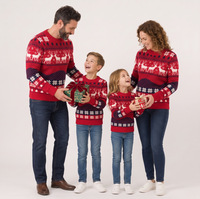 Pull à manches longues pour enfants, imprimé renne, flocon de neige, arbre de Noël, pull unisexe