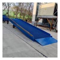 Rampe de quai mobile hydraulique manuelle pour le chargement de conteneurs par chariot élévateur 25 tonnes 8 tonnes