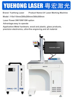 Mesin Penanda Laser UV 5W 10W 15W untuk Plastik Logam Kulit Kaca Kain Kayu