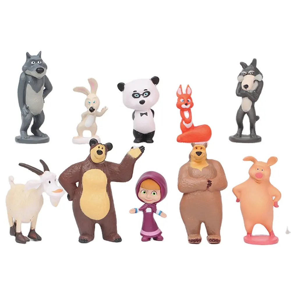 Mini figurines de dessins animés en Pvc pour enfants, sur mesure, Mini jouets, modèles, petites, en plastique, bon marché, pièces