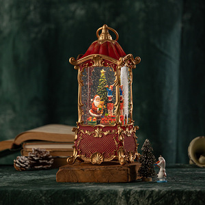 Dropshipping Shopify <b>Christmas</b> Lantern Crystal Light Music <b>Box</b> Snow Globe Kids Birthday Gift Holiday Decor Figurine - Product Image 3