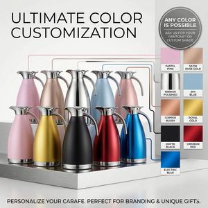 Custom Logo Milk Tea Insulated Stainless Steel <b>Coffee</b> Carafe for Hot <b>Liquids</b> Vacuum Thermal Pot - Product Image 5