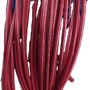 Cordón de Cuero Negro de 5 mm para Hacer Pulseras, Rollo Cilíndrico, Componentes para Joyería - Product Image 5
