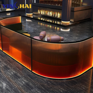 Paravent LED semi-circulaire pour salon, KTV, hôtel, restaurant, projet d'aménagement, dé<span class=keywords><strong>coupe</strong></span> laser métallique, étanche - Product Image 5