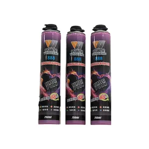 Densility control spray pu schiuma per calafataggio rapida espansione schiuma di poliuretano calafatare 750ml schiuma sigillante