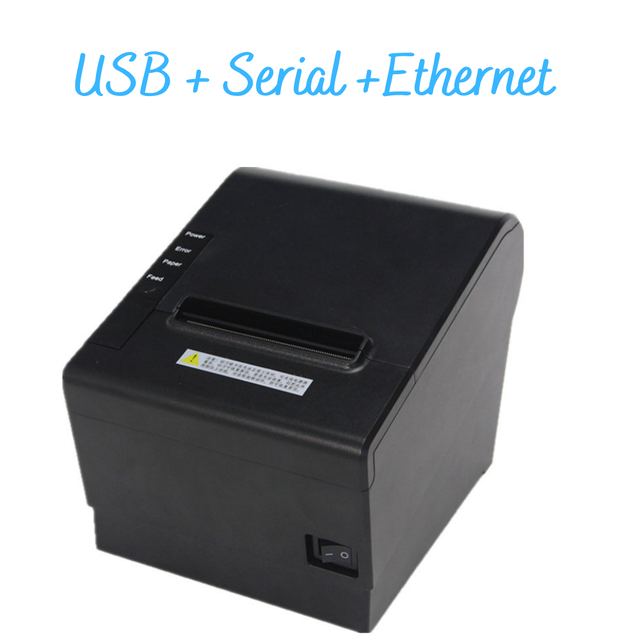 Stable Quality 80MM Desktop High-speed Receipt Printer with USB & Wireless (WiFi) Ports and Automatic Cutter-in Stock