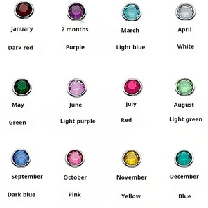 <span class=keywords><strong>Collana</strong></span> personalizzata placcata in oro 18K per la <span class=keywords><strong>festa</strong></span> <span class=keywords><strong>della</strong></span> <span class=keywords><strong>mamma</strong></span> con nome personalizzato di cristallo con zircone con pietra portafortuna a cuore - Product Image 6