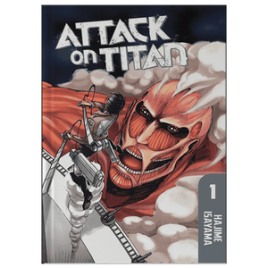 Ataque a los Titanes Volumen 1 por el autor Hajime Isayama, impresión de libro de tapa blanda personalizada. - Product Image 1