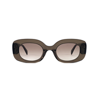 2025 dernières lunettes de soleil unisexes de créateur avec plaque épaisse monture en acétate de haute qualité verres polarisés Logo personnalisé sur la lentille