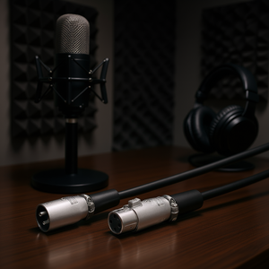 Cable XLR macho a hembra de 6m y 3 pines para conexión de audio de micrófonos - Product Image 3