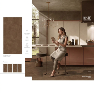 Orion Crema Rustic Marble Look Porcelain Tiles 600x1200mm Matte Finish for Contemporary Interiors - Product Image 4