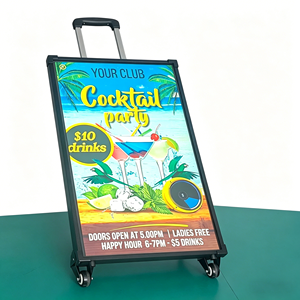 Panneau publicitaire LCD portable de 32 pouces à prix abordable avec contrôle mobile - Product Image 1