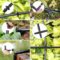 4 7 Enkelvoudige Barb 6.0mm Plastic Irrigatieverbinding Kas Fruit Groente Druppelverbinding Groene Landschapsslang Aansluitstuk