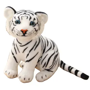 23cm Simulation Little Tiger Mascot Dolls Toy Tiger Zodiac Boy Plush Toys Children Love The Lovely Jungle Safari Birthday Gift
