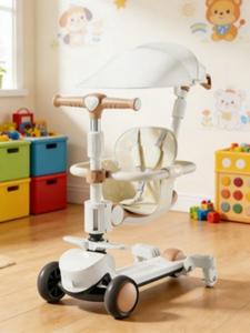 Trottinette pour enfants à plateau extra large avec hauteur réglable et fonction lumineuse, 3 roues pour enfants et tout-petits <span class=keywords><strong>de</strong></span> 3 à 6 ans - Product Image 2