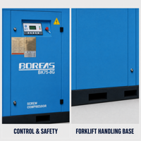 Compresseur d'air à vis fixe à injection d'huile Kaishan BK75-8G, vitesse fixe, industriel, rotatif, vente en gros, fournisseur OEM ODM