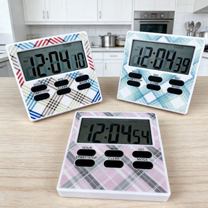 Nouvelle conception Minuteur de cuisine numérique magnétique à écran LCD, Réveil électronique, Rappel d'heure 24 heures, Chronomètre d'étude, OEM - Product Image 5