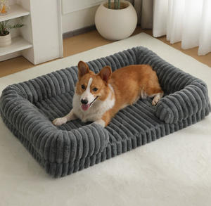 Grand lit <span class=keywords><strong>pour</strong></span> <span class=keywords><strong>chien</strong></span> de grande taille, tapis chaud <span class=keywords><strong>pour</strong></span> animaux de compagnie toutes saisons, <span class=keywords><strong>coussin</strong></span> douillet <span class=keywords><strong>pour</strong></span> chat <span class=keywords><strong>pour</strong></span> utilisation en intérieur - Product Image 5