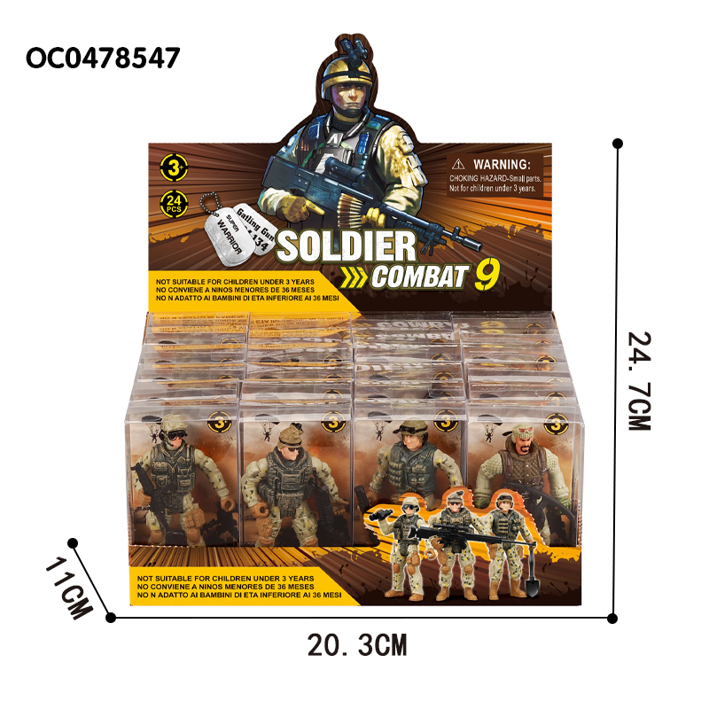 Kit de guerra de plástico para soldados de Fort Soldiers del ejército