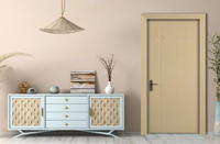 Porte intérieure en bois insonorisée, étanche et anti-moisissure, finition pour salle de bain, chambre à coucher, chambre d'hôtel, manuelle