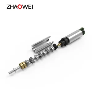 Zhaowei motor de 8w, motor de 25rpm, 6mm, redutor sem escova, motor de engrenagem quente para barra de som deslizante