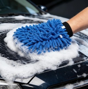 Guanto in Microfibra Professionale OEM 8x10" per Lavaggio Auto, Interni e Pulizia Domestica, Grande Guanto in Ciniglia per Detailing SGCB all'Ingrosso - Product Image 4